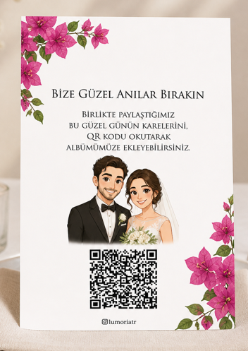 Bohem Çift QR kartı